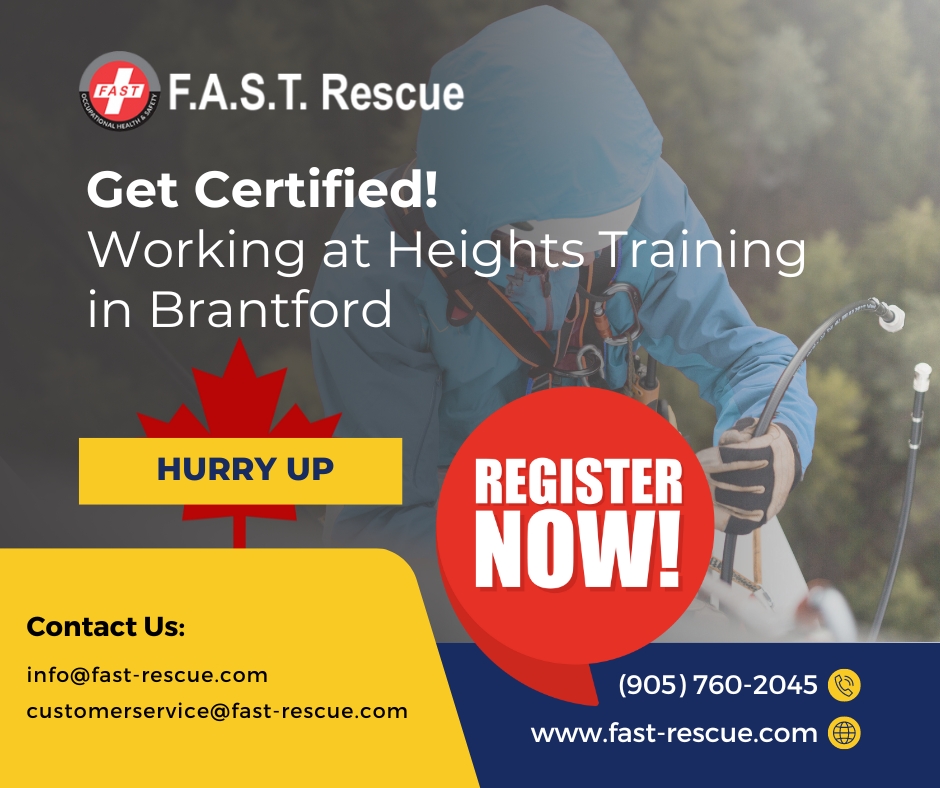 Working At Heights Training In Brantford By Fast Rescue